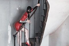 Rack Framboise / photo: Dom Secher / latex dress: Westwarbound / latex hood: Mademoiselle Ilo / Halloween Day / 12