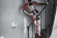 Rack Framboise / photo: Dom Secher / latex dress: Westwarbound / latex hood: Mademoiselle Ilo / Halloween Day / 21