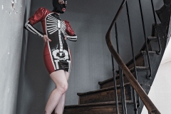 Rack Framboise / photo: Dom Secher / latex dress: Westwarbound / latex hood: Mademoiselle Ilo / Halloween Day / 24