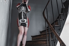 Rack Framboise / photo: Dom Secher / latex dress: Westwarbound / latex hood: Mademoiselle Ilo / Halloween Day / 26