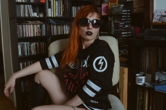 Rack Framboise / photo: Marco Helena /  t-shirt: Marilyn Manson / latex short: Mademoiselle Ilo / 5
