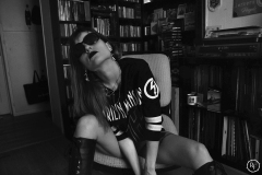 Rack Framboise / photo: Marco Helena /  t-shirt: Marilyn Manson / latex short: Mademoiselle Ilo / 4