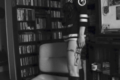 Rack Framboise / photo: Marco Helena /  t-shirt: Marilyn Manson / latex short: Mademoiselle Ilo / 14