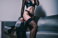 Rack Framboise / photo: Julien Reynaud / top: P.Catanzaro / stockings: Chantal Thomass / The Raven Woman / 5