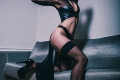 Rack Framboise / photo: Julien Reynaud / top: P.Catanzaro / stockings: Chantal Thomass / The Raven Woman / 4
