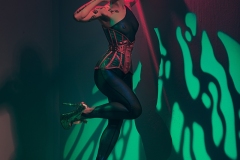 Rack Framboise / photo: Julien Rico / corset: Vanadis Couture / catsuit: Maison Close  / Vana / 4